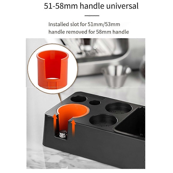 Espresso Tamper Mat -jalusta kahvin suodatinkahvan pidiketeline