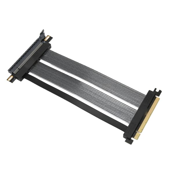 PCIE 4.0 Riser-kabel 20 cm svart grafikkorts förlängningskabel GPU PCIE 4.0 16X förlängare för RTX3090 RTX3080 RTX3070