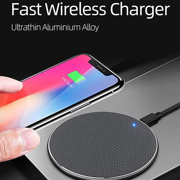 Trådløs oplader Trådløs ladestation kompatibel med iPhone til Huawei til Xiaomi