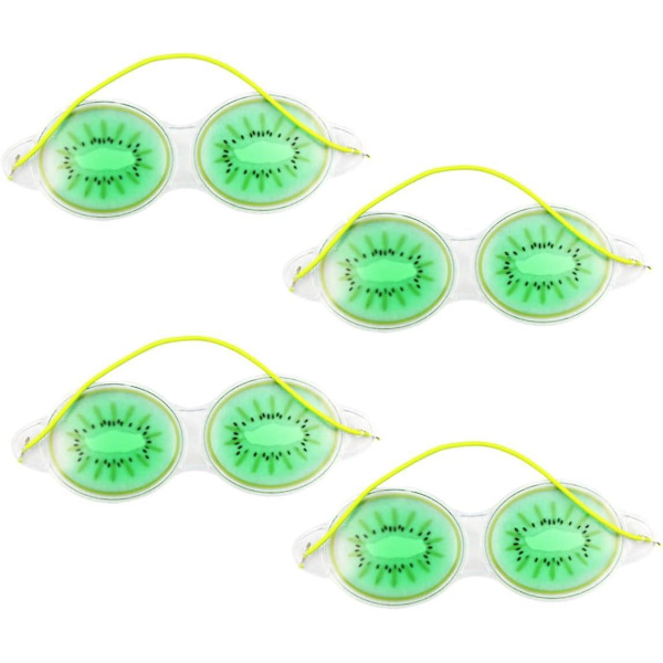 Kiwi-kuvioinen viilentävä silmägeelimaski - 4 kpl (19*7cm)