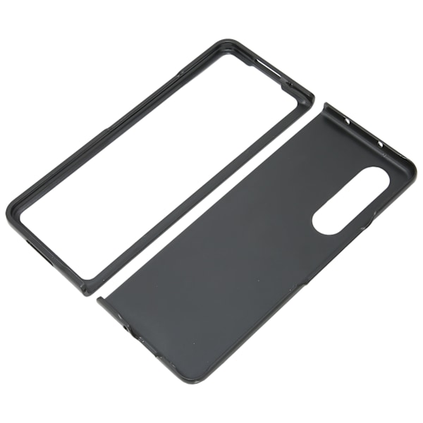 Business Läder Telefonfodral för Galaxy Z Fold 3 Dammsäker Fällbar Skärm TelefonfodralKamouflage Grön