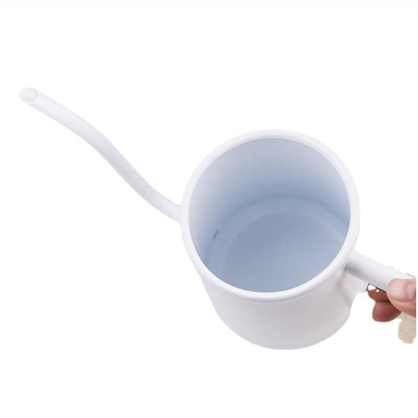 Vit Inomhus Vattningskanna 35oz Lång Pip Söt Liten Vattningskanna för Krukväxter