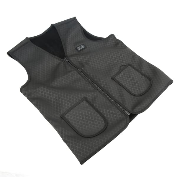 Elektrisk varmejakke 7 zone varme polyester konstant temperatur smart varmevest til vintercykling L