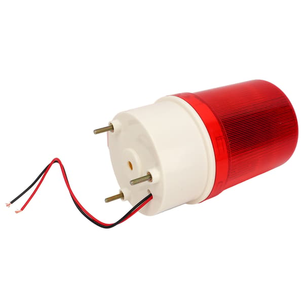 LED Roterende Strobe 120dB Lydlys Alarm ABS IP54 Varsellampe for Innendørs Utendørs 24V