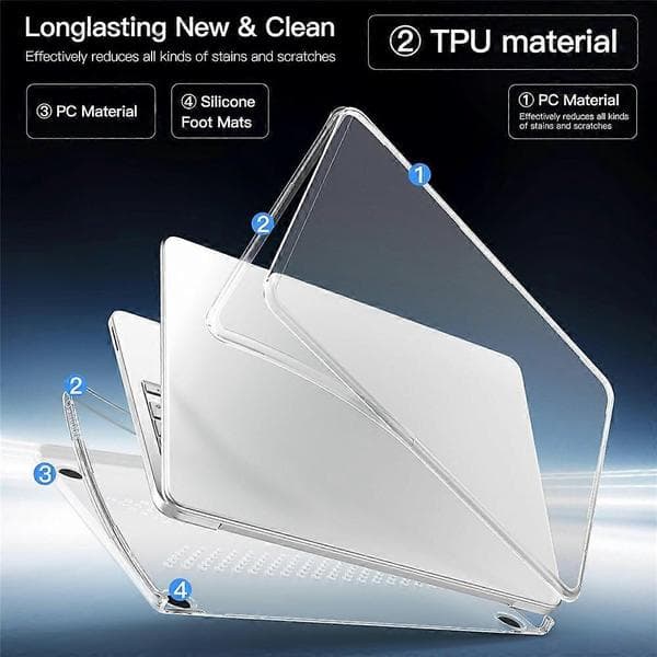 For MacBook Neo 13 inch (2026) Drop-Proof Protective Case Matte PC + TPU Laptop Case