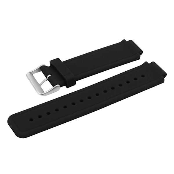 Justerbart kiselgel watch Byte av armbandsur, passform för Garmin Vivoactive (svart)