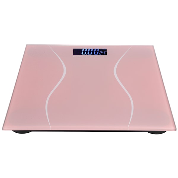 180 kg 400 lb digital badevægt elektronisk LCD baggrundsbelyst display ultratynd automatisk tænding (pink)