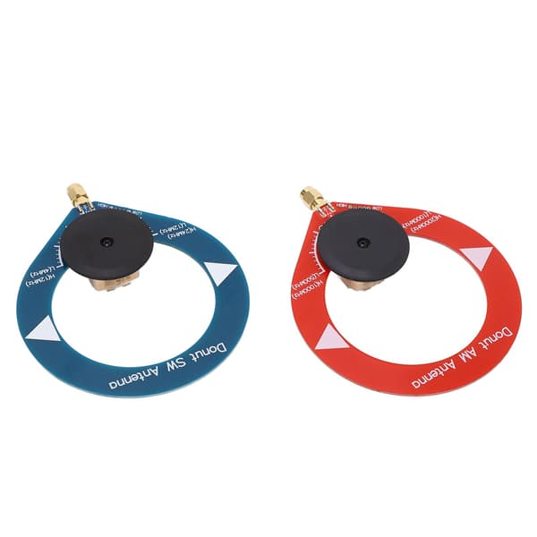 2 stk. Donut AM MW SW Antenne Anti-interferens Bærbar Mini Loop Antenne til Kortbølgeradio