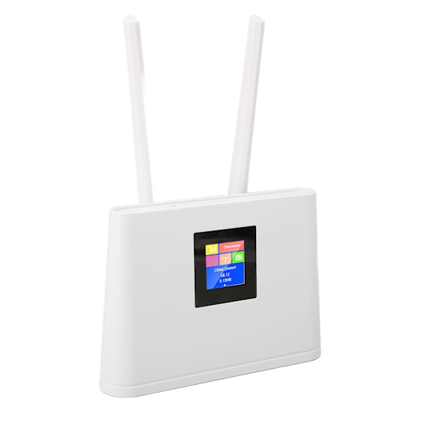 4G LTE langaton reititin SIM-korttipaikalla 300Mbps CAT4 langaton mobiili WiFi-hotspot-reititin 2 antennilla 100-240V EU-pistoke