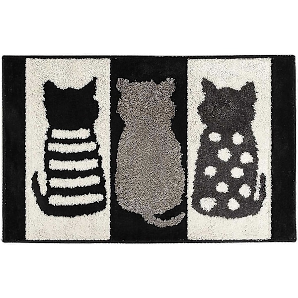 Halkfri Badrumsmatta Maskintvättbar Duschmatta Mögelresistent Badrumsmatta Area Rug för Badrum 50x80cm