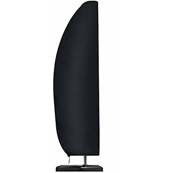Parasolbetræk til parasoller 2-4 m bred 210D Oxford stof vandtæt støvtæt Sort 265x40/70/50 cm