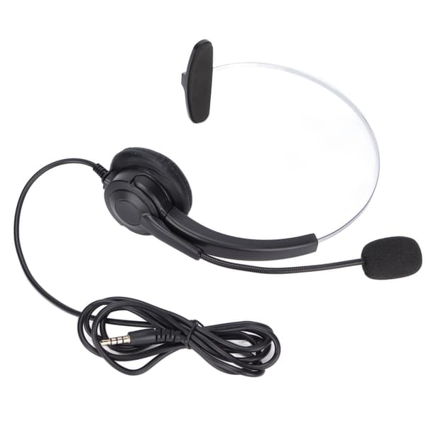 USB-headset 3,5 mm computerhovedtelefon med mikrofon støjreducerende til bærbar pc-mobiltelefon