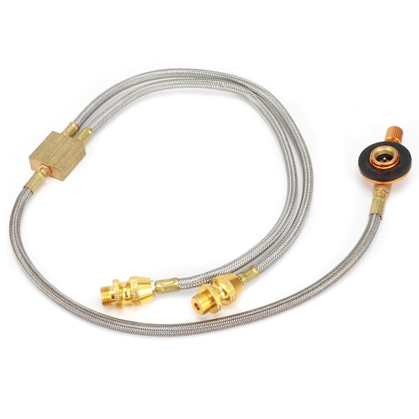 G1/8 DN6 Brænderadapter Slange Udendørs Slange Adapter til Dobbelt Camping Komfur (RT‑912A)