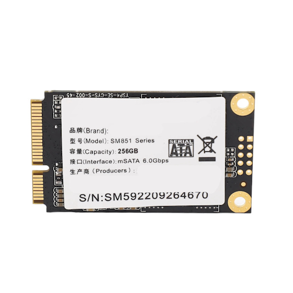MSATA SSD 500MB/S Läs Hastighet 450MB/S Skriv Hastighet Hög Hastighet 3D TLC NAND SATA 3.0 SSD M.2 SSD för stationära datorer surfplattor 256GB