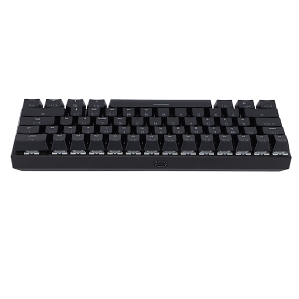 Mekanisk tangentbord 61 tangenter RGB bakgrundsbelyst USB trådbunden dubbel läge stor kapacitet mekaniskt spel tangentbord svart grön axel