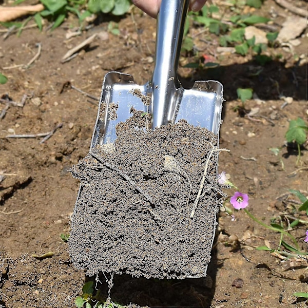 Hagespade Håndspade Rustfritt Stål Mini Spade Hagearbeid Håndverktøy For Planting, Omplanting, Luking, Graving 1 stk