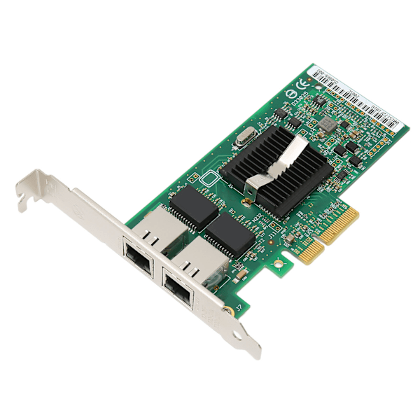 PCI Express PCIe Gigabit 2 RJ45 Port Verkkokortti NIC 10/100/1000Mbps Palvelin LAN-sovitin 82571-piirillä