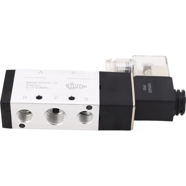Hurtig respons, anti-interferens, 2-positions, 5-vejs pneumatisk magnetventil af aluminiumslegering til automation, 220V AC.