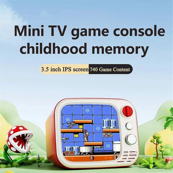 H7 Retro Nostalgisk TV Spillekonsol Dual Players TV Spilcontroller B