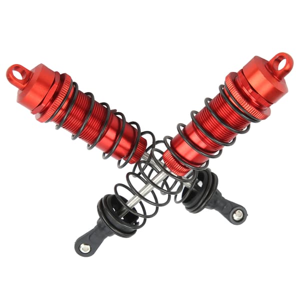 2 st RC 140 mm oljefylld justerbar stötdämpare för TRAXXAS SLASH 2WD 1/8 RC CarRed