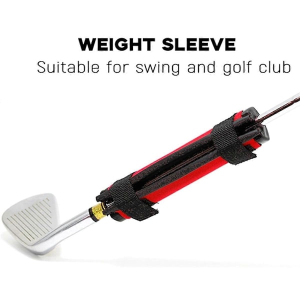 Golf Swing Vikter Träningshjälpmedel, Golf Swing Träning för ,röd