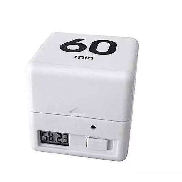 Gravitasjonssensor Barn Timer, Treningstimer med Nedtellingsinnstillinger (15-20-30-60 Minutter, Hvit)