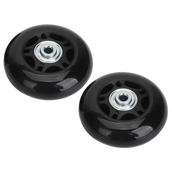 2 stk. bagagekuffert udskiftningshjul universelle gummi drejehjul lejer reparationskits med installationsværktøj 68x24mm / 2.7x0.9in
