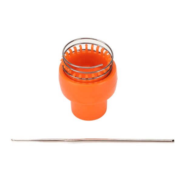 Trådvirkad vävstol orange ergonomisk design automatisk frigöring säker hållbar trådvirkad stickmaskin för hatt halsduk strumpor