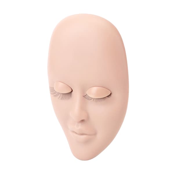 Vipper Mannequin Hode Øyenvippeforlengelse Praksis Mannequin Sminke Mannequin Hode for Nybegynner Rosa