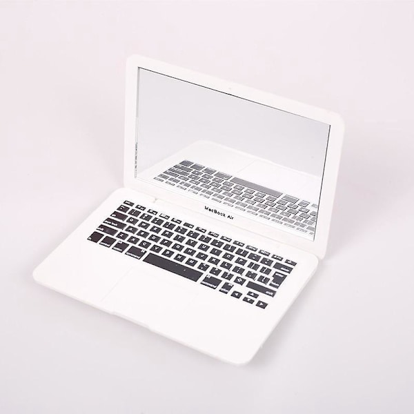 1 stk. Laptop-formet Makeupspejl, Mini Lommespejl, Bærbart Kompakt Makeupspejl