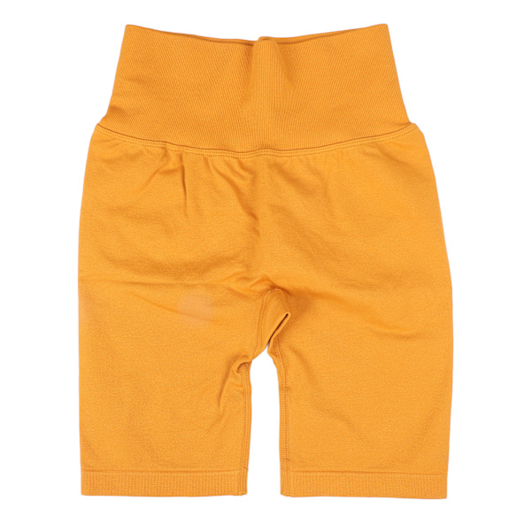 Kvinde Butt Lifting Yoga Shorts Mavekontrol Slim Fit Høj Talje Hurtigtørrende Åndbar Træningsshorts Orange L
