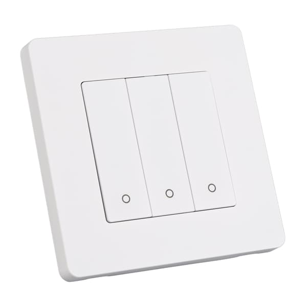 3-vägs smart kontrollpanel APP-timing intelligent omkopplarpanel återfjädringstyp AC100-240V vit