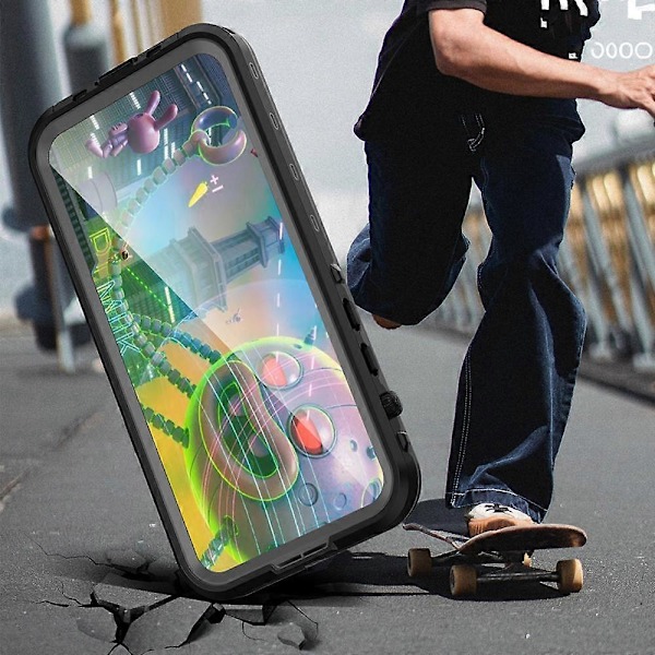 1 st iPhone 13 Vattentätt Skal - IP68 Vattentätt Helkroppsskydd Dubbla Lager Stötsäkert Inbyggt Skärmskydd Utomhus Undervattens Repskydd Vattentätt