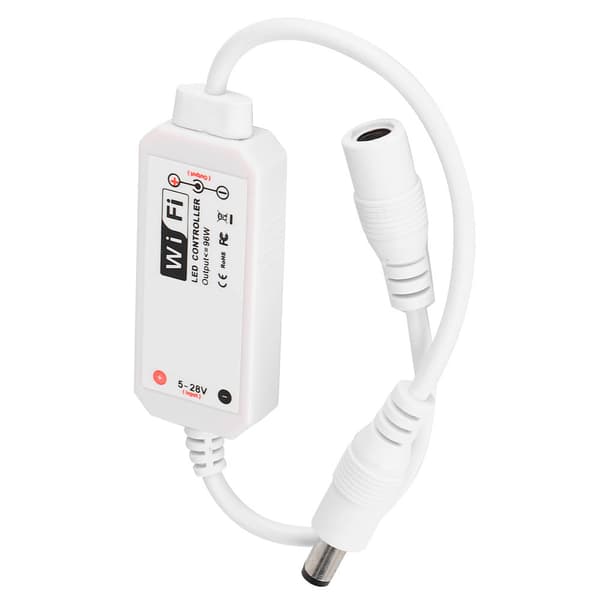 Wifi-kontroller Husholdnings-LED Ensfarget Stemme Musikk Fjernkontroll Lyslist Dimmer