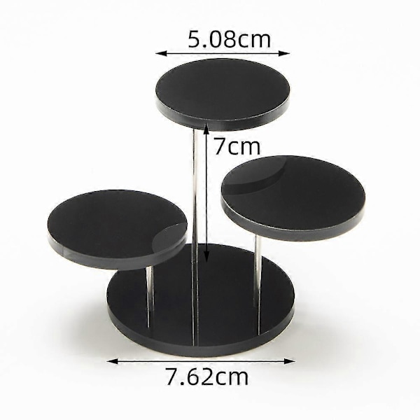 Multi-lags Cupcake Stand Akryl Tiered Serverings Rund Cupcake Tårn Til Fest F