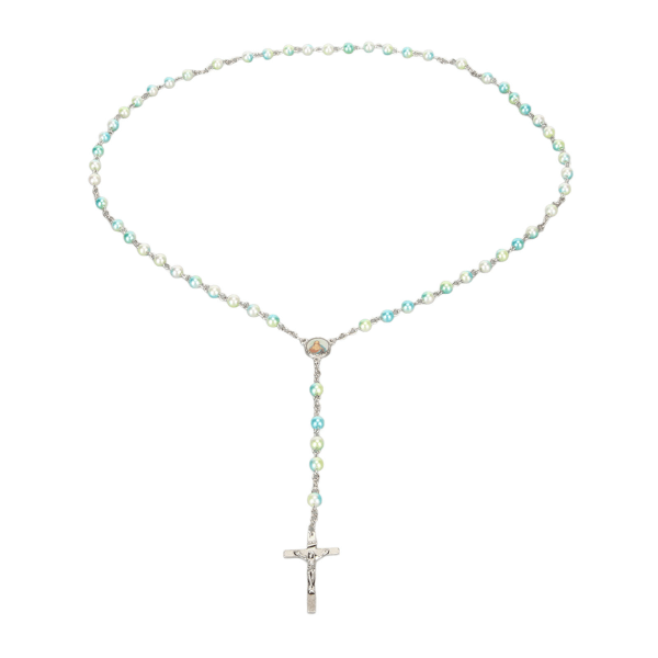 Kors rosenkrans perler halskæde Akryl 6 mm bøn rosenkrans perler katolske kors halskæde til kvinder mænd