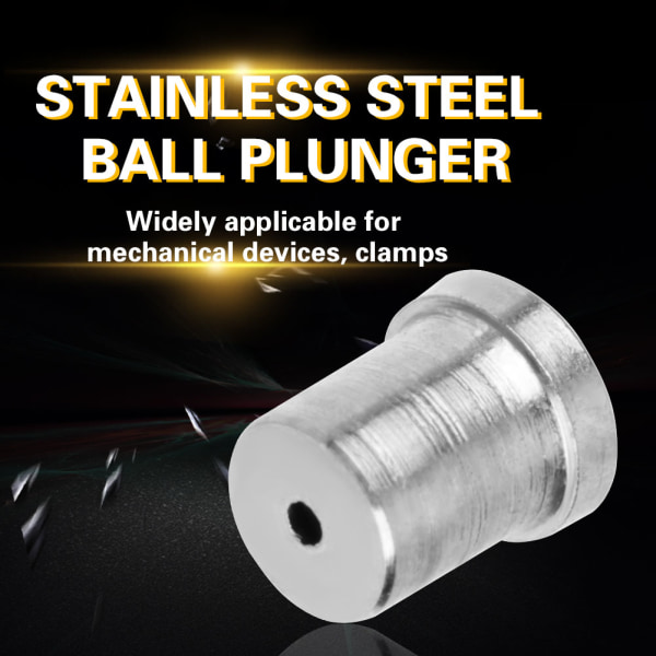 304 Rostfritt Stål Precision Positionering Pärlor Skruv Slät Fjäder Kul Plunger(φ 3*4)