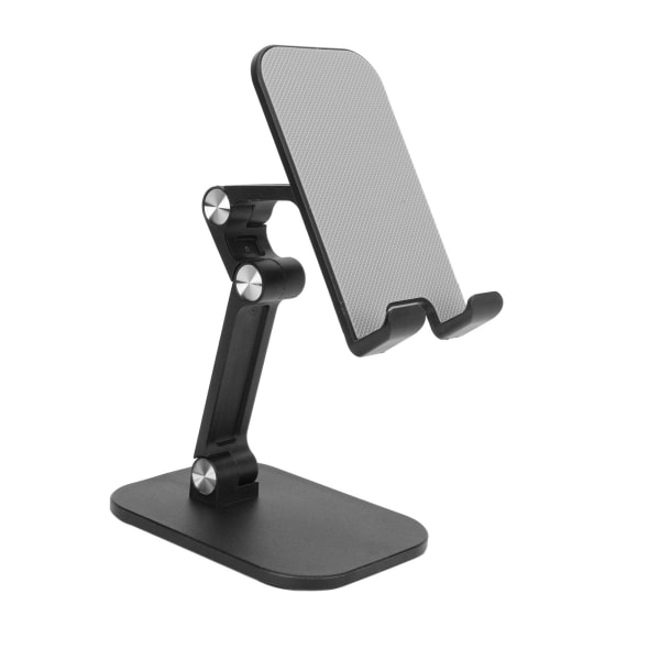Mobiltelefon Bärbar Mini Anti Slip Vikbar Justerbar vinkel Höjd Bordstelefon Hållare Tabletthållare Svart