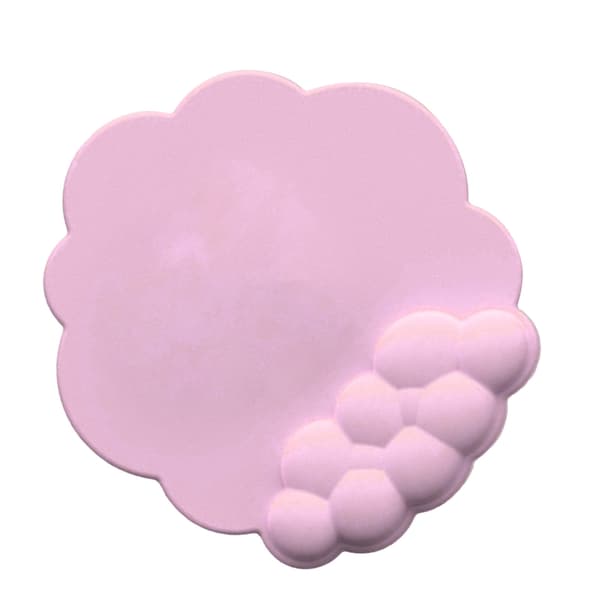 Sky Mousepad med håndleddstøtte i minneskum, forhindrer glipp, ergonomisk håndstøtte for datamaskin, bærbar PC, spill, rosa
