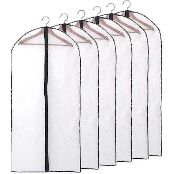 Klädfodral, [6 stycken] Transparent Klädskydd, Med Dragkedja