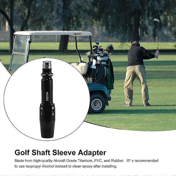 .335 Golfskaft Adapter Kompatibel med TS1, TS2, TS3, TS4, 917/915/913D, Driver Tip, LH&RH