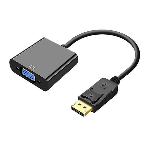 High Definition DP til VGA Adapterkabel - 1080p Videokonverter i Ren Kobber