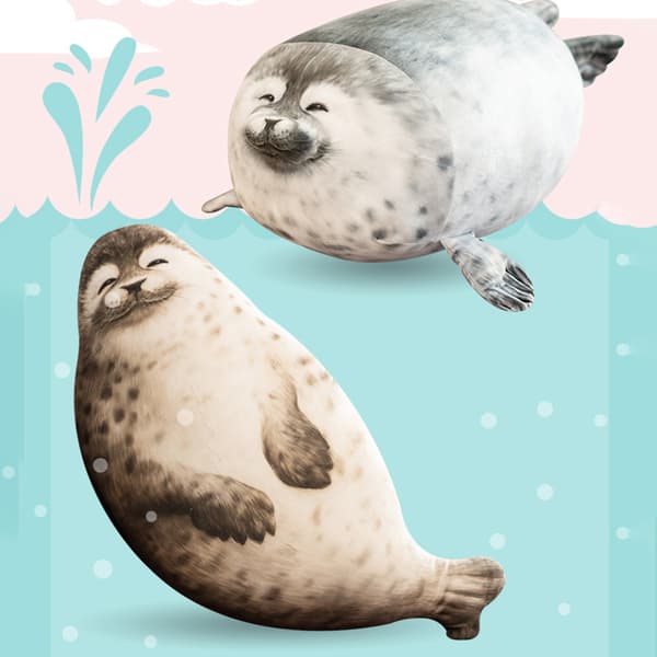 Merieläin Tyyny Blob Tyyny Söpö Pehmolelu Puuvilla Pehmoeläin Tyyny