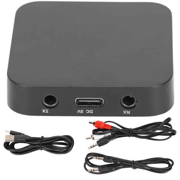 Bluetooth 5.0 sender/mottaker multifunksjon 2 i 1 trådløs Bluetooth-adapter for TV CD-spiller MP3