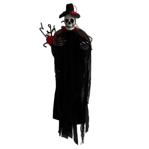 Halloween Kranse Sort Brudgom Hvid Brud Spøgelse Hængende Horror Kranse Scary Haunted House Rekvisitter Fest Dekorationer