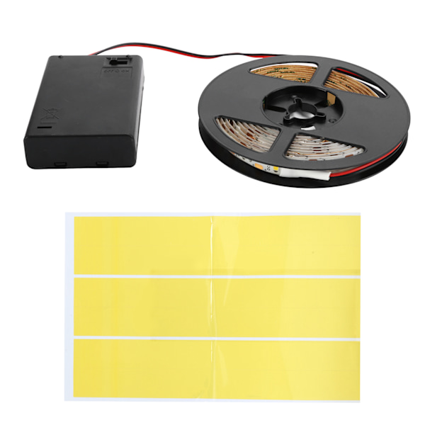 2m 120LED ljusslinga Vattentät Batteridriven Ljusremsa för Hemtrappa Garderob1663072 Kall färg