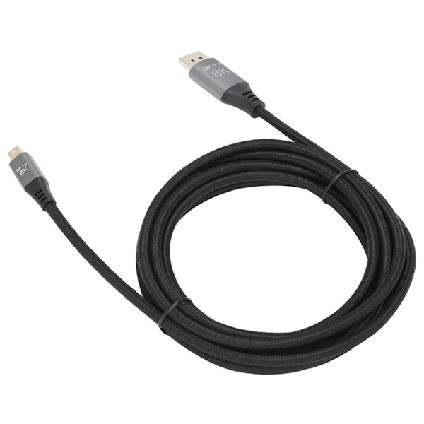 Version 1.4 Mini DP til DP-kabel - To-vejs gensidig konvertering til Displayport-linje 4K@144Hz HD-kabel til computere, tv'er, projektorer, skærme 3 meter