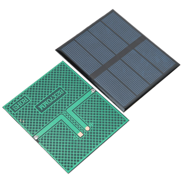 2 stk. solpanelmodul 0,6W 2V DIY bærbar polykrystallinsk silicium solcellelader