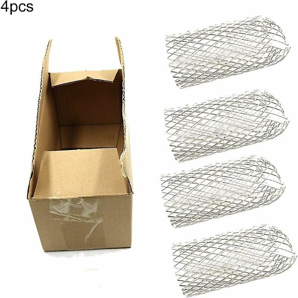 Rännsilfilter - 4-pack | Rostfritt stål lövsil och lövskydd | Ränngaller | 8*17cm