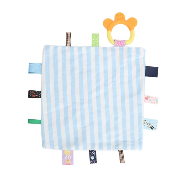 Babymærker Sikkerhedstæppe Sensorisk beroligende tæppe Farverige mærker Ren bomuld Blød dyne Sanselegetøj